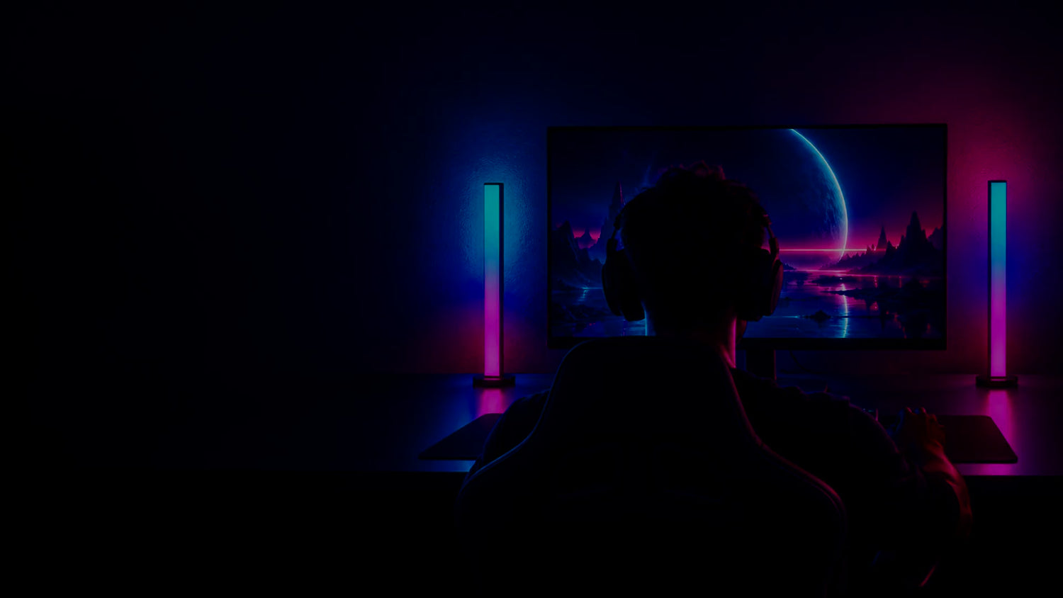 Un setup s'allume, les barres Halo suivent le jeu